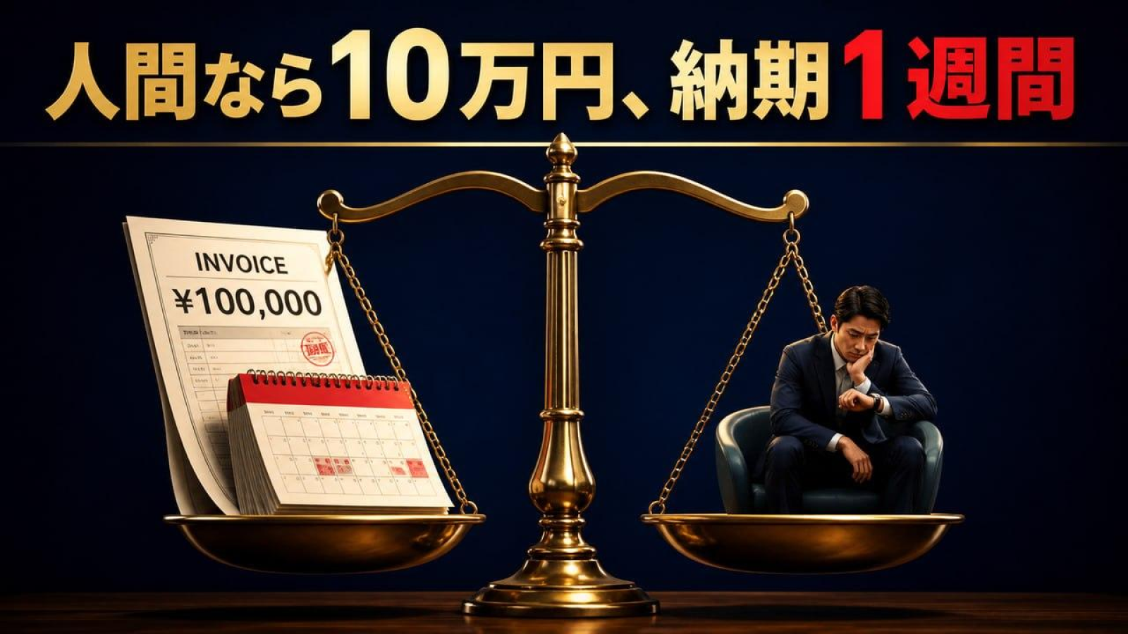 人とAIのコストと納期の違いを示すセミナースライド